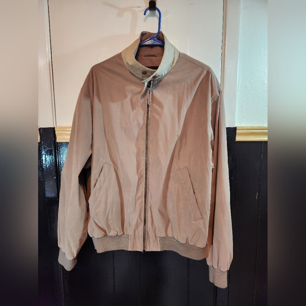 Weatherproof Men's Large Tan Bomber Jacket